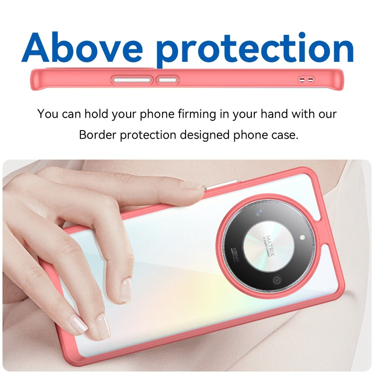 For Honor Magic6 Lite 5G Colorful Series Acrylic Hybrid TPU Phone Case(Red)