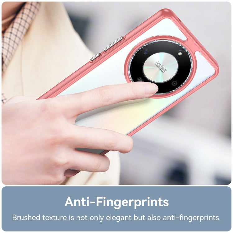 For Honor Magic6 Lite 5G Colorful Series Acrylic Hybrid TPU Phone Case(Red)