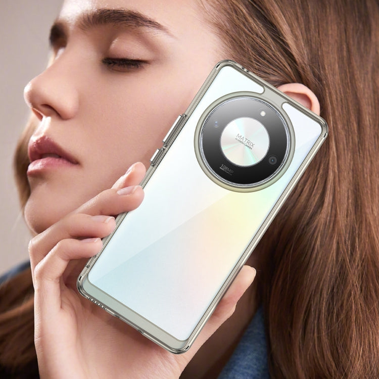 For Honor Magic6 Lite 5G Colorful Series Acrylic Hybrid TPU Phone Case(Transparent Grey)