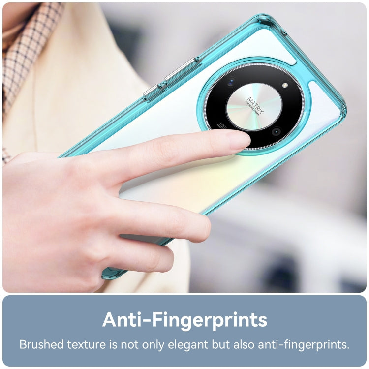 For Honor Magic6 Lite 5G Colorful Series Acrylic Hybrid TPU Phone Case(Transparent Blue)