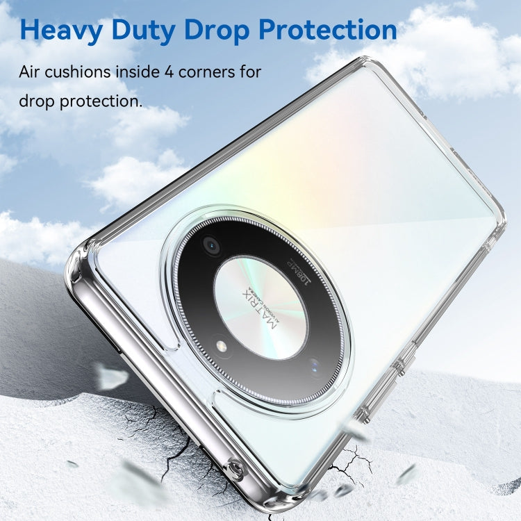 For Honor Magic6 Lite 5G Colorful Series Acrylic Hybrid TPU Phone Case(Transparent)