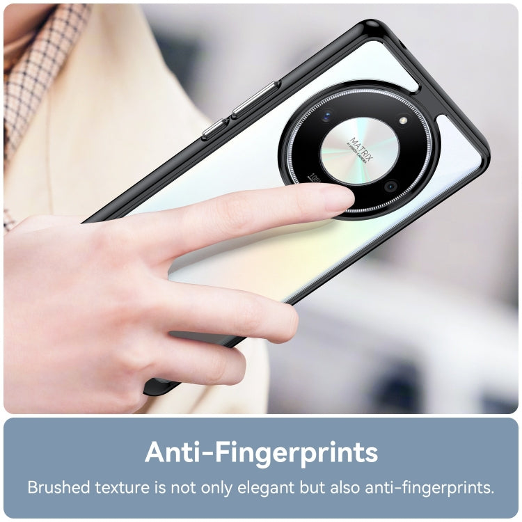 For Honor X9b Colorful Series Acrylic Hybrid TPU Phone Case(Black)