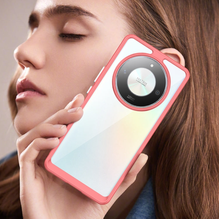 For Honor X9b Colorful Series Acrylic Hybrid TPU Phone Case(Red)