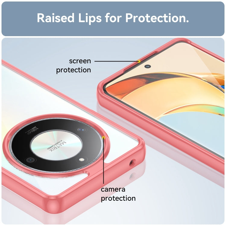 For Honor X50 Pro Colorful Series Acrylic Hybrid TPU Phone Case(Red)