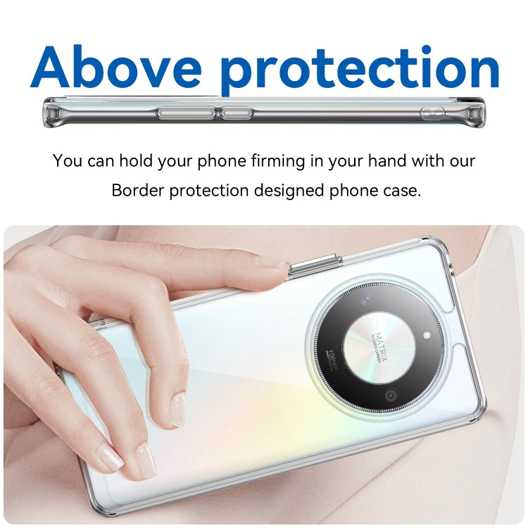 For Honor X50 Pro Colorful Series Acrylic Hybrid TPU Phone Case(Transparent)