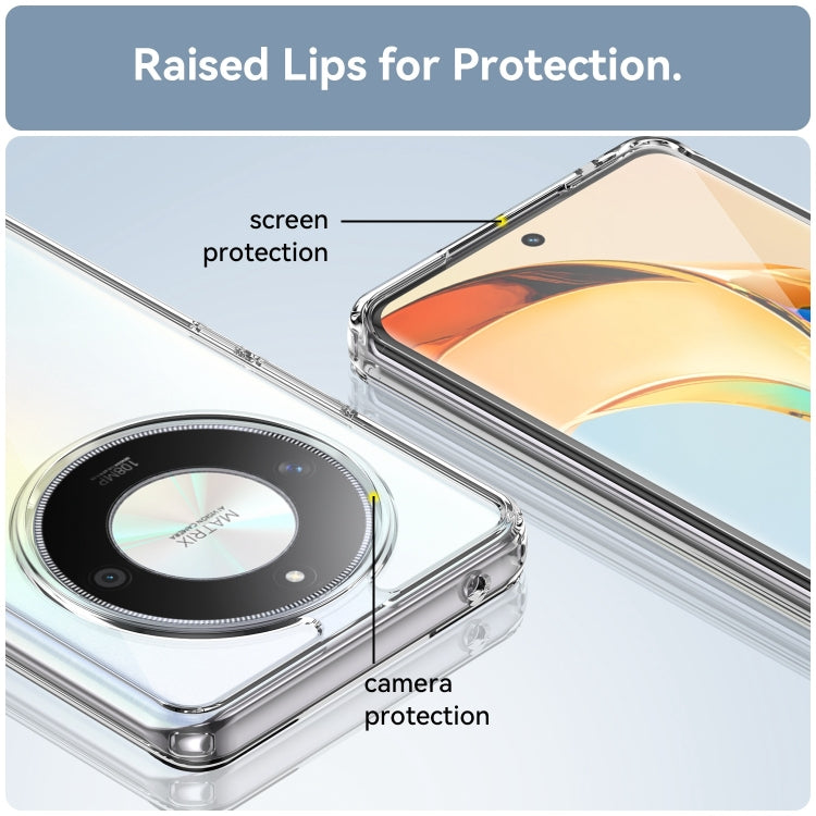 For Honor X50 Pro Colorful Series Acrylic Hybrid TPU Phone Case(Transparent)