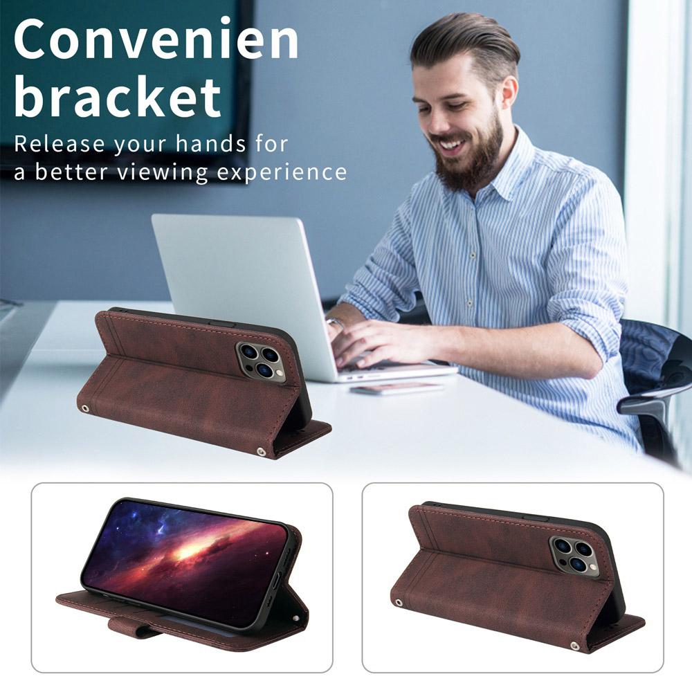 For vivo V50 Lite 4G / 5G Skin Feel Life Tree Metal Button Leather Phone Case(Brown)