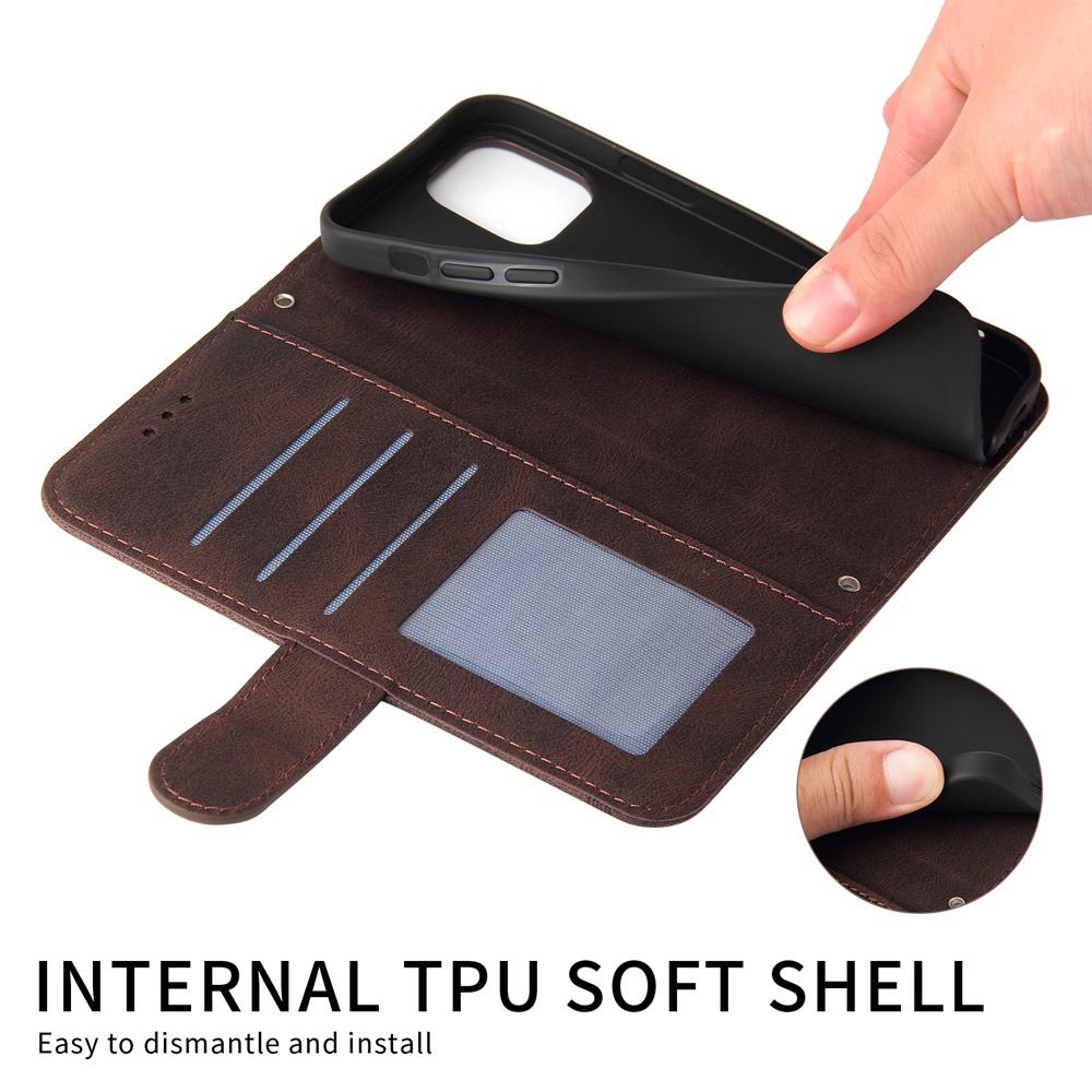 For vivo V50 Lite 4G / 5G Skin Feel Life Tree Metal Button Leather Phone Case(Brown)