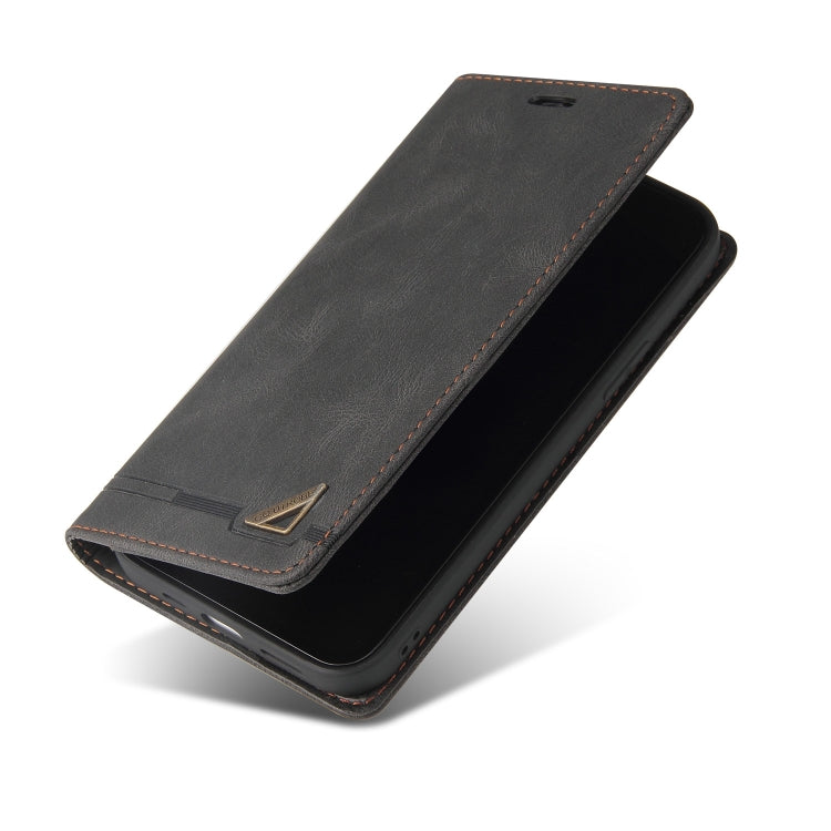 For Samsung Galaxy S24 5G Skin Feel Anti-theft Brush Horizontal Flip Leather Case with Holder(Black)