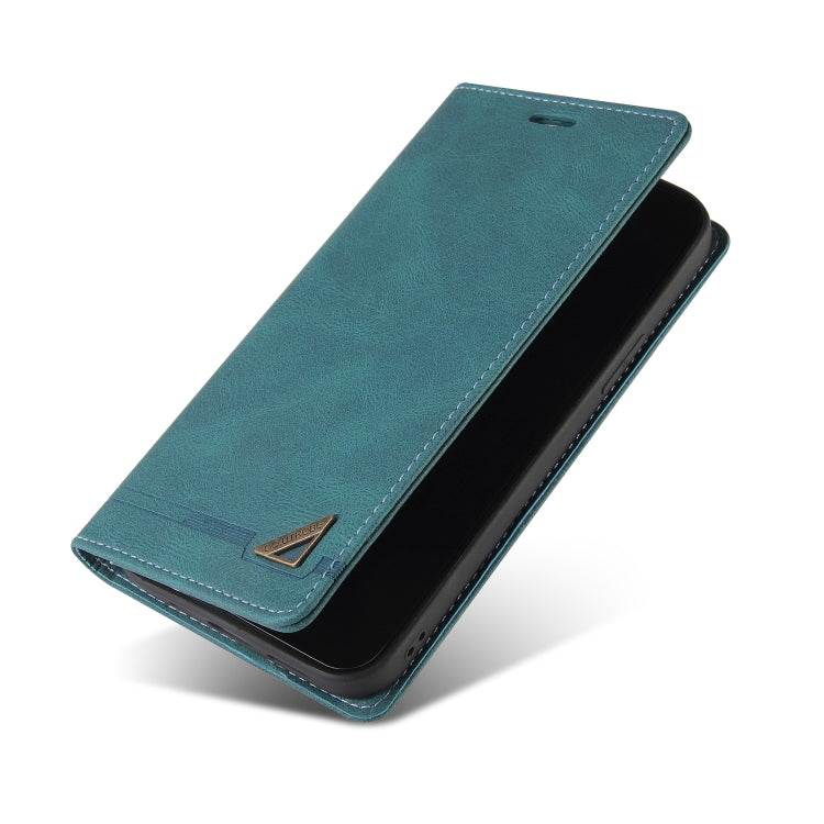 For Samsung Galaxy S24 5G Skin Feel Anti-theft Brush Horizontal Flip Leather Case with Holder(Blue)