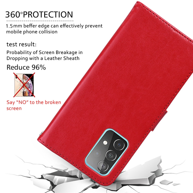 For Honor X8a Rose Embossed Flip PU Leather Phone Case(Red)