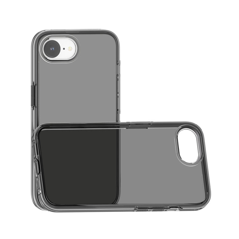 For iPhone 16e Shockproof Terminator Transparent Phone Case(Grey)