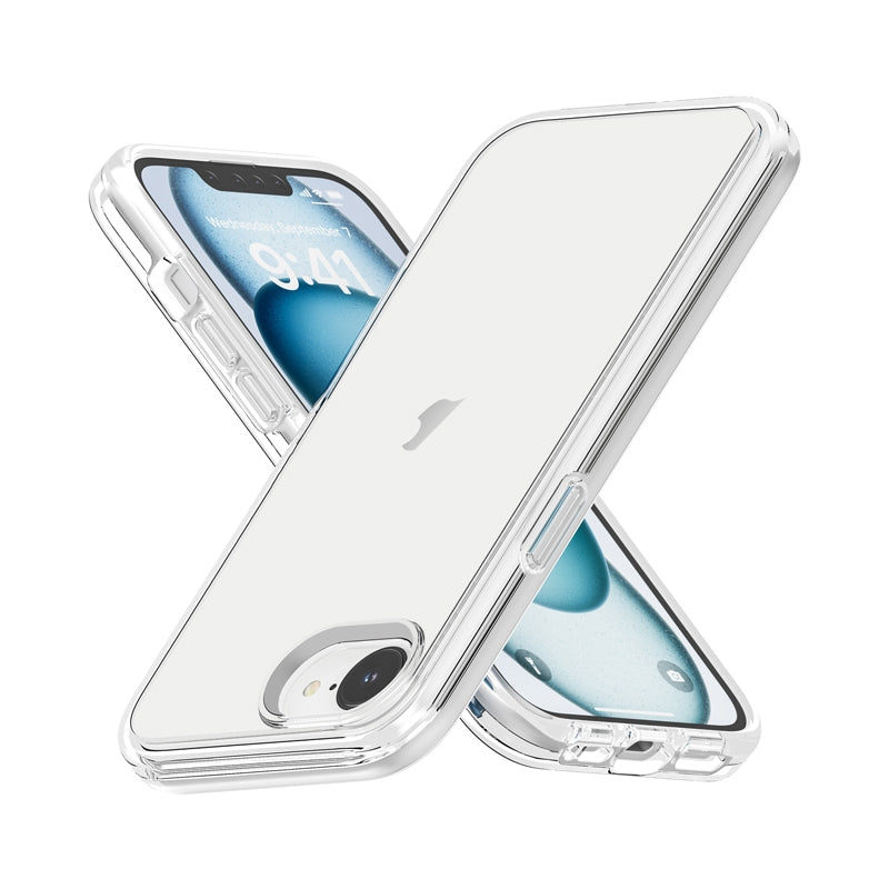 For iPhone 16e Shockproof Terminator Transparent Phone Case(Transparent)