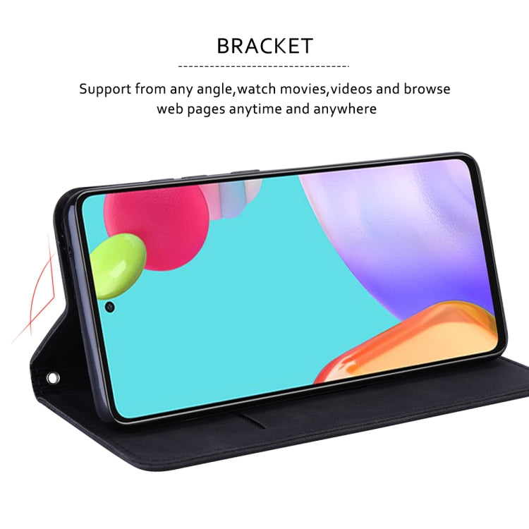 For Honor X8a Frosted Business Magnetic Horizontal Flip PU Phone Case(Black)