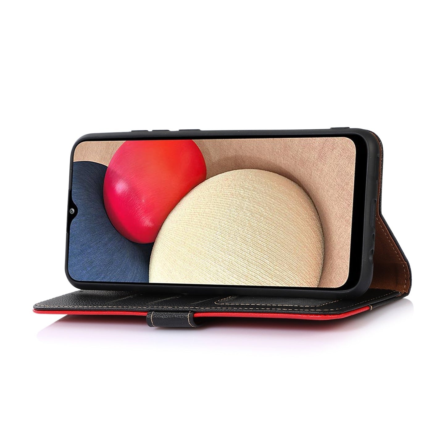 For iPhone 16e KHAZNEH Litchi Texture Leather RFID Phone Case(Black)