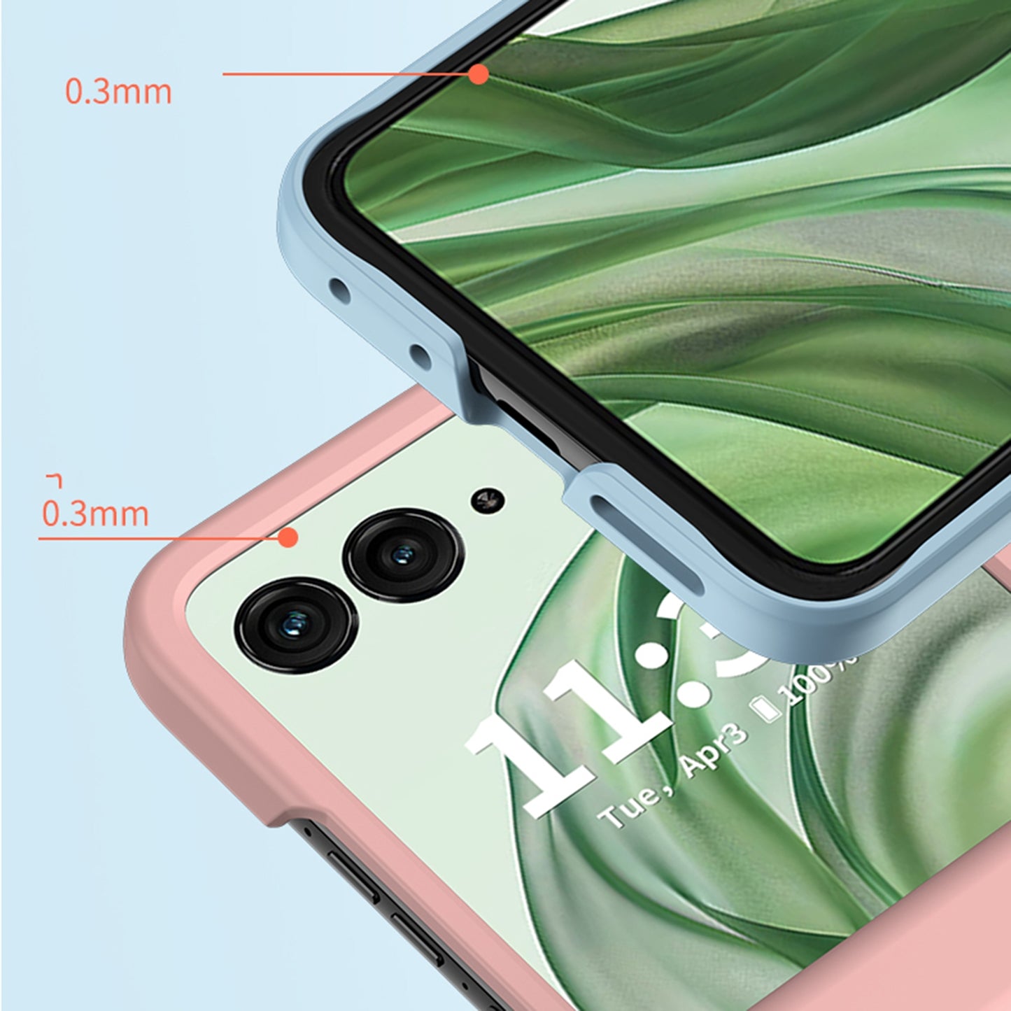 For Motorola Razr 50 Ultra 3 in 1 Skin Feel PC Phone Case(Orange)