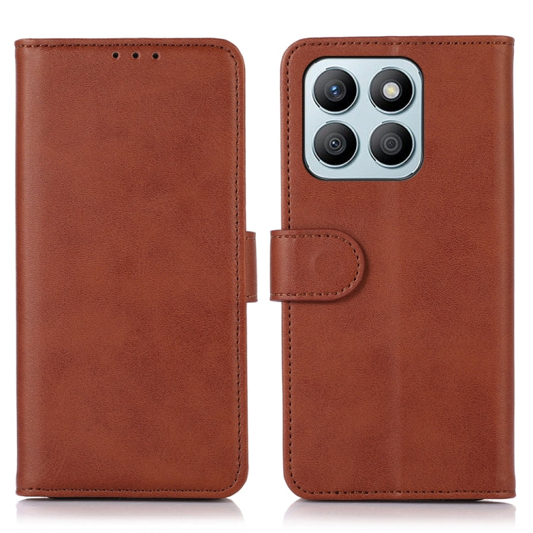 For Honor X8b Cow Texture Leather Phone Case(Brown)