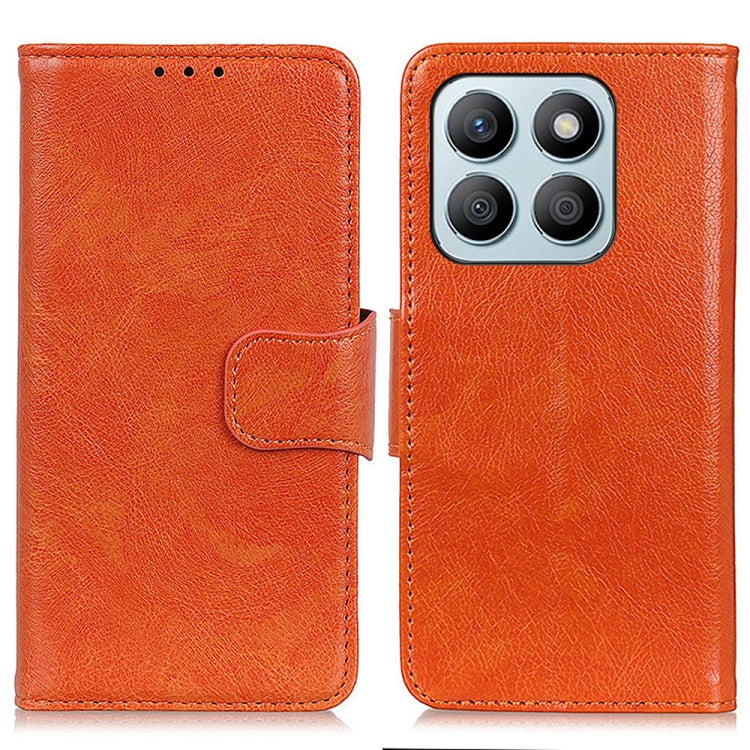 For Honor X8b Nappa Texture Flip Leather Phone Case(Orange)