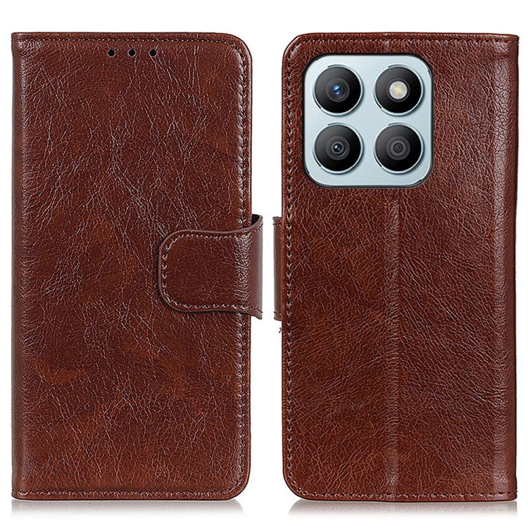 For Honor X8b Nappa Texture Flip Leather Phone Case(Brown)