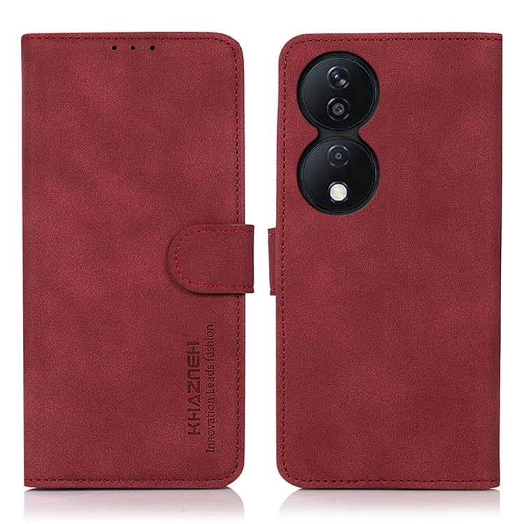 For Honor X7B / Huawei Enjoy 50 Plus KHAZNEH Matte Texture Leather Phone Case(Red)