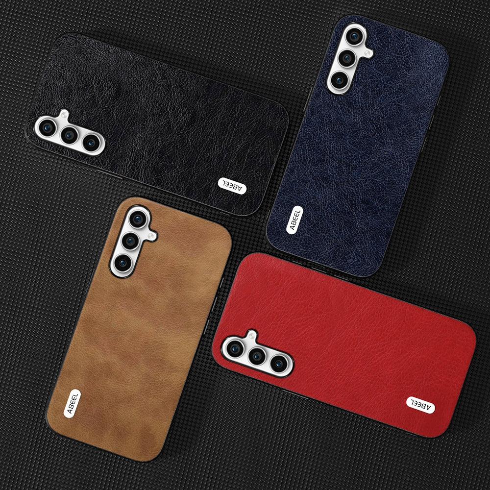 For Samsung Galaxy S23 FE 5G ABEEL Retro Litchi Texture PU Phone Case(Red)