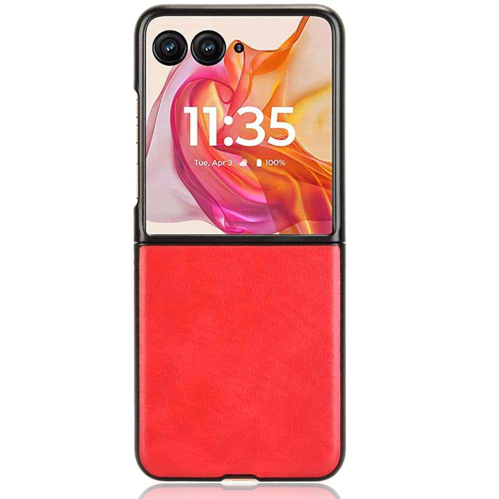 For Motorola Razr 50 Ultra Litchi Texture Back Cover Phone Case(Red)