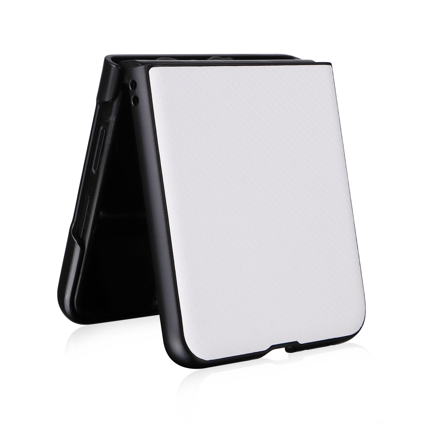 For Motorola Moto Razr 50 Ultra PU Leather PC Phone Case(White)