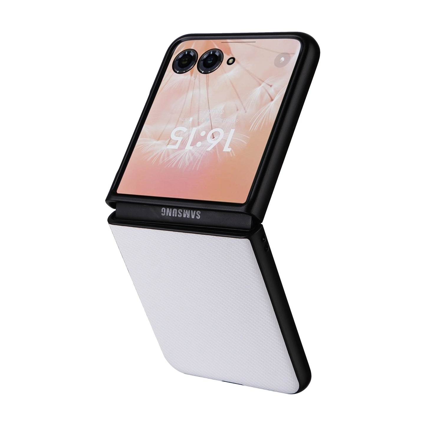 For Motorola Moto Razr 50 Ultra PU Leather PC Phone Case(White)