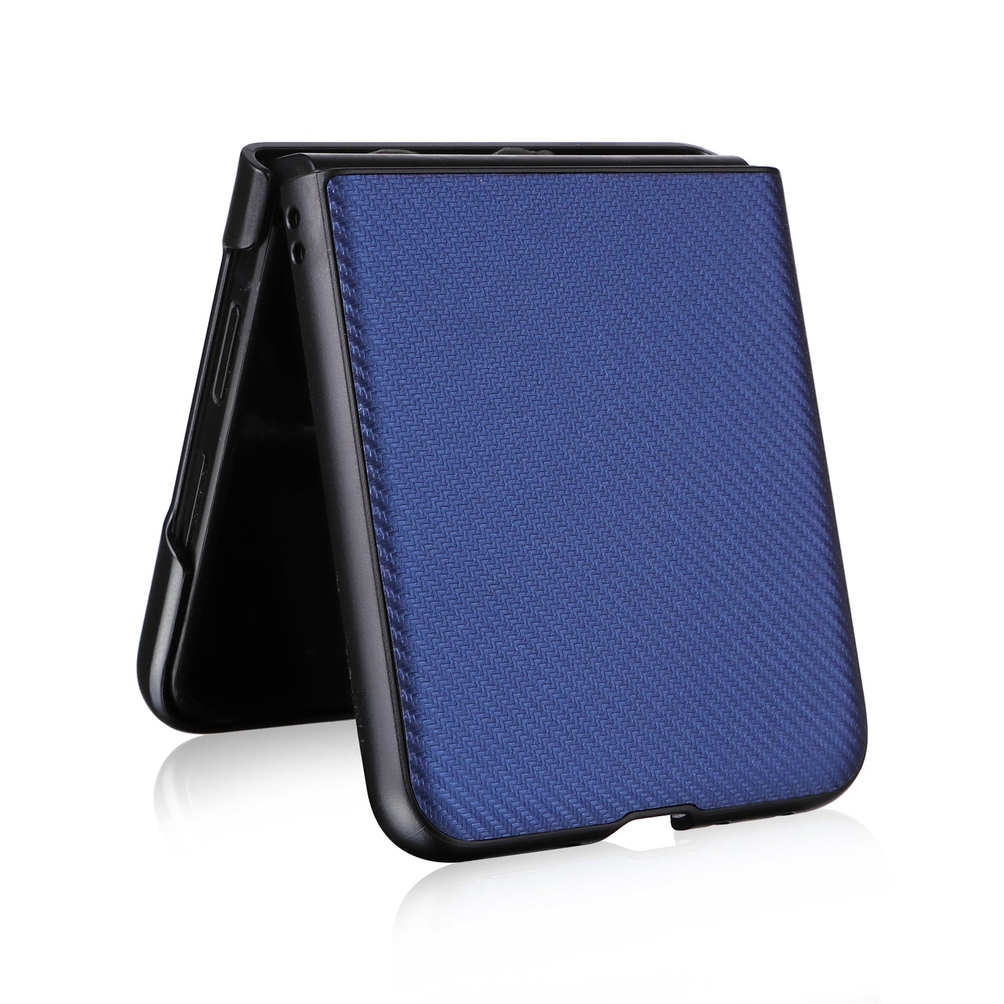 For Motorola Moto Razr 50 Ultra PU Leather PC Phone Case(Blue)