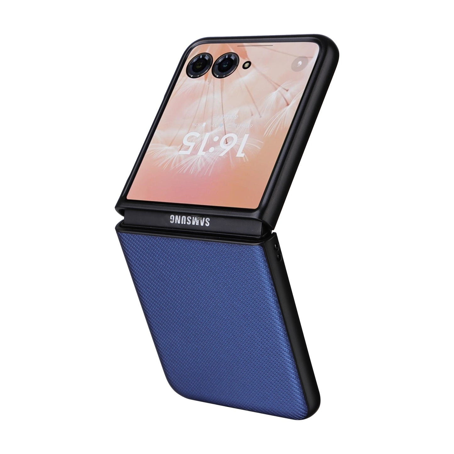 For Motorola Moto Razr 50 Ultra PU Leather PC Phone Case(Blue)