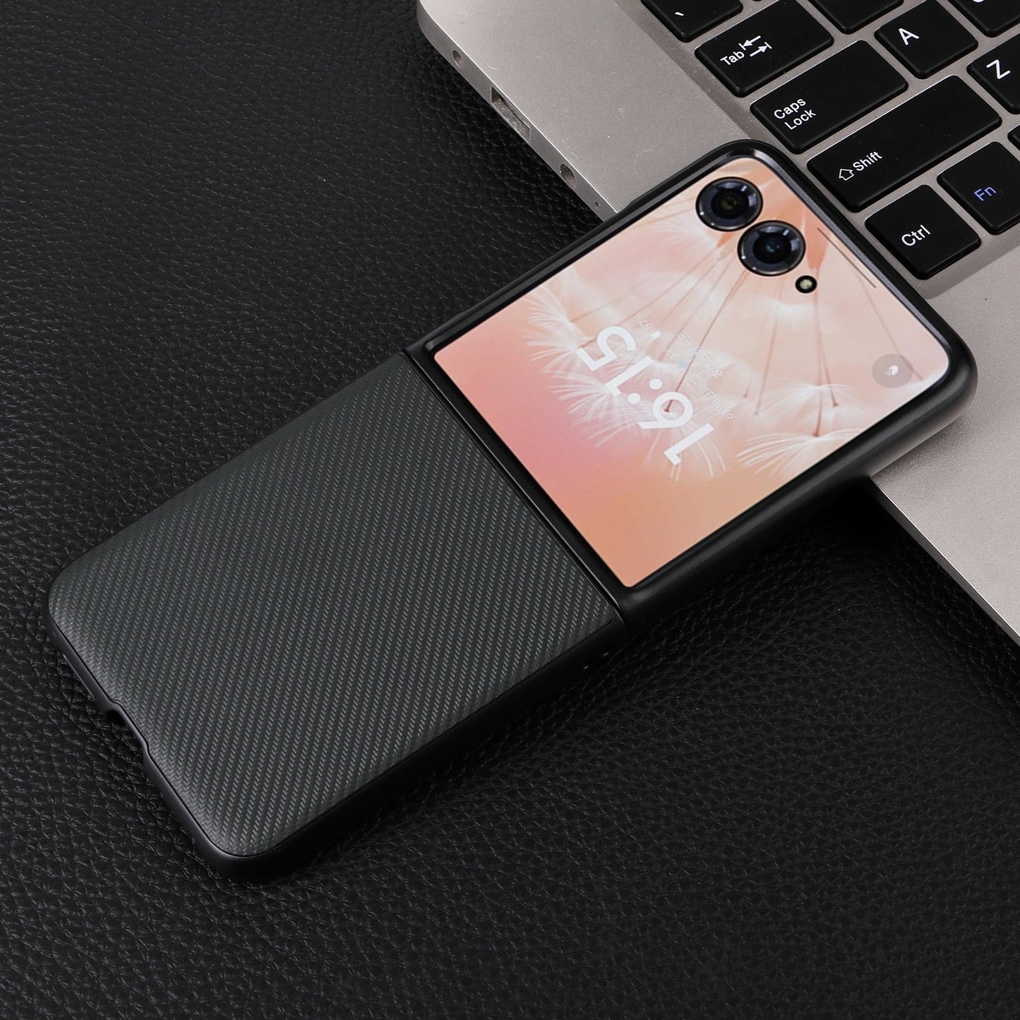 For Motorola Moto Razr 50 Ultra PU Leather PC Phone Case(Green)