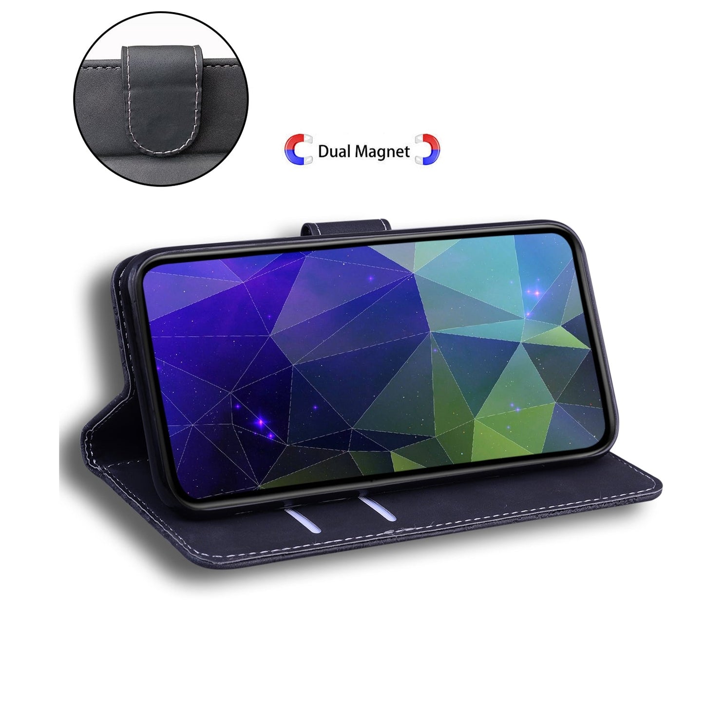 For iPhone 16e Skin Feel Pure Color Flip Leather Phone Case(Black)