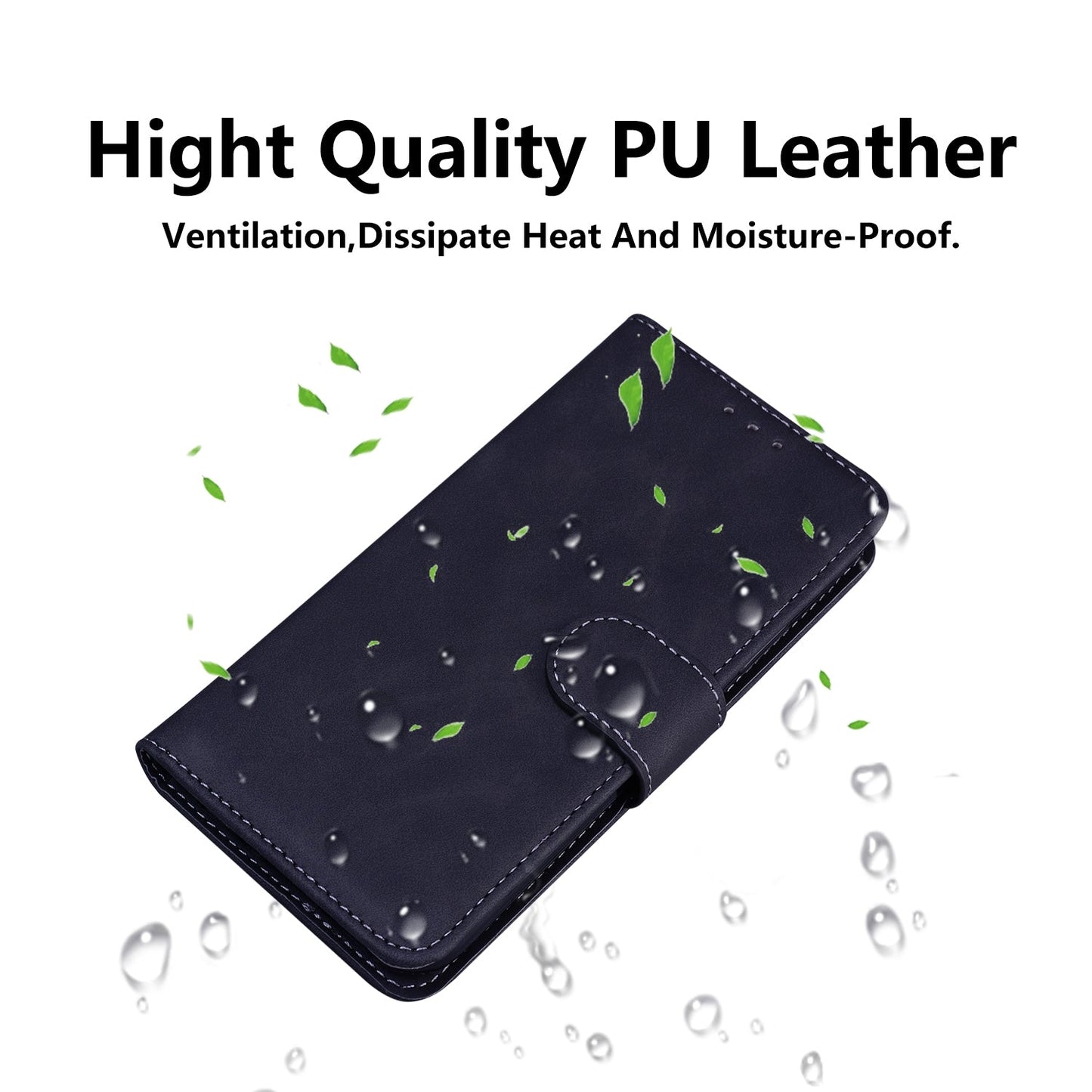 For iPhone 16e Skin Feel Pure Color Flip Leather Phone Case(Black)