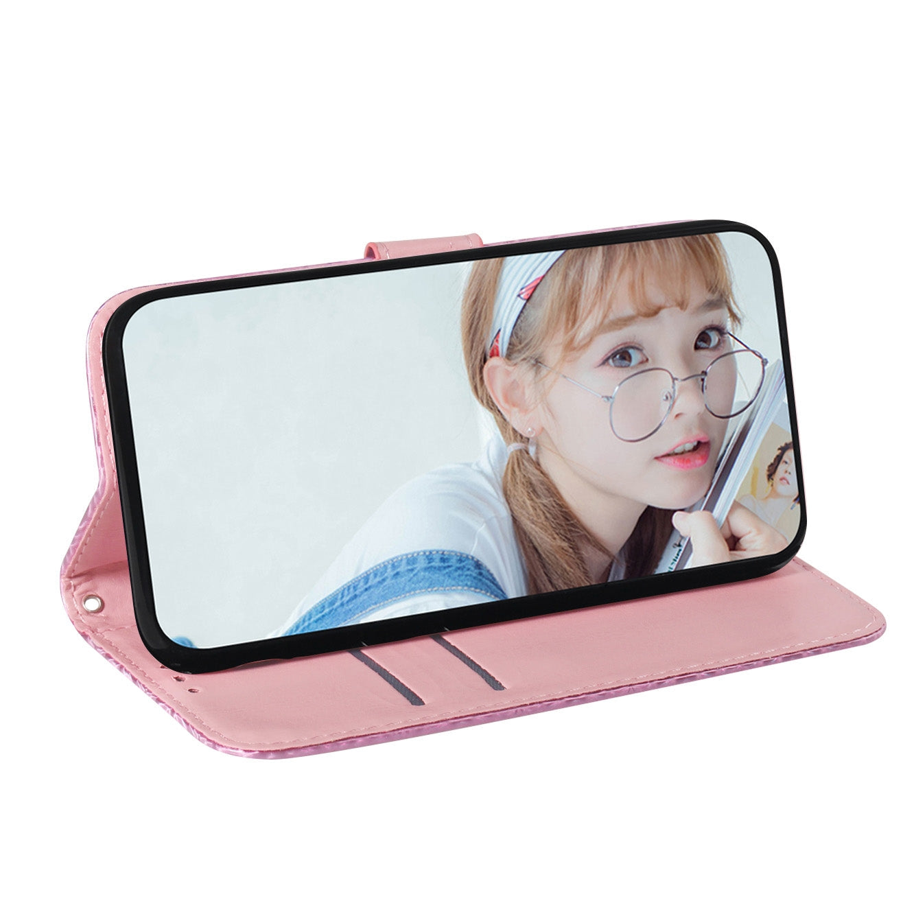 For iPhone 16e Colorful Magnetic Buckle Leather Phone Case(Pink)