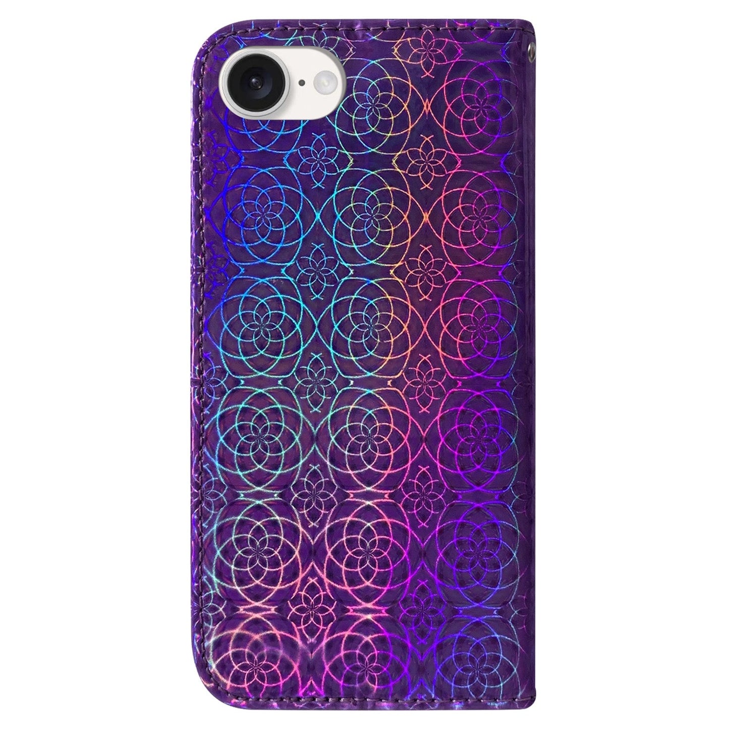For iPhone 16e Colorful Magnetic Buckle Leather Phone Case(Purple)