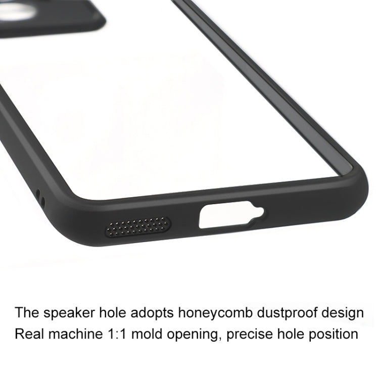 For Honor 100 Frosted TPU + Transparent PC Phone Case(Black)