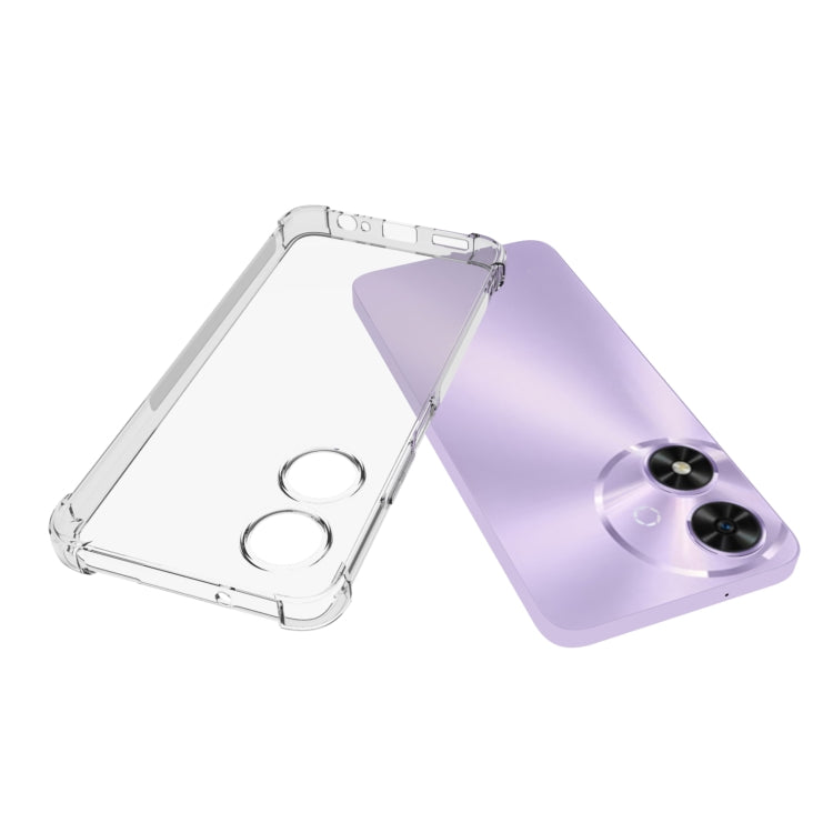 For Honor Play 50 / Play 50M 5G Shockproof Non-slip Thickening TPU Phone Case(Transparent)