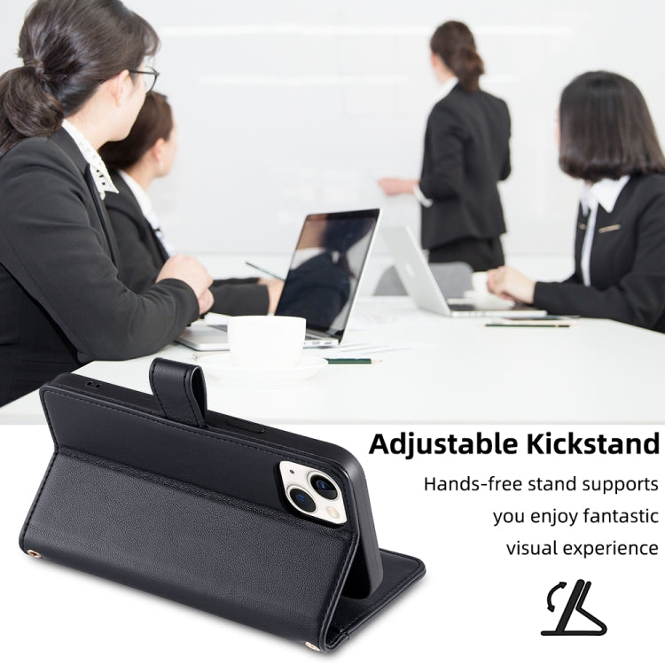 For Honor X7a Sheep Texture Cross-body Zipper Wallet Leather Phone Case(Black)