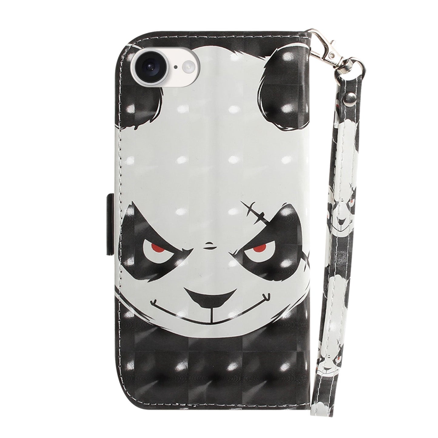 For iPhone 16e 3D Colored Horizontal Flip Leather Phone Case(Angry Bear)