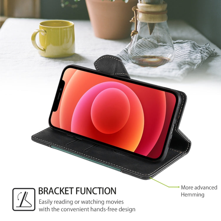 For Honor Magic6 5G Skin Feel Magnetic Buckle Leather Phone Case(Black)