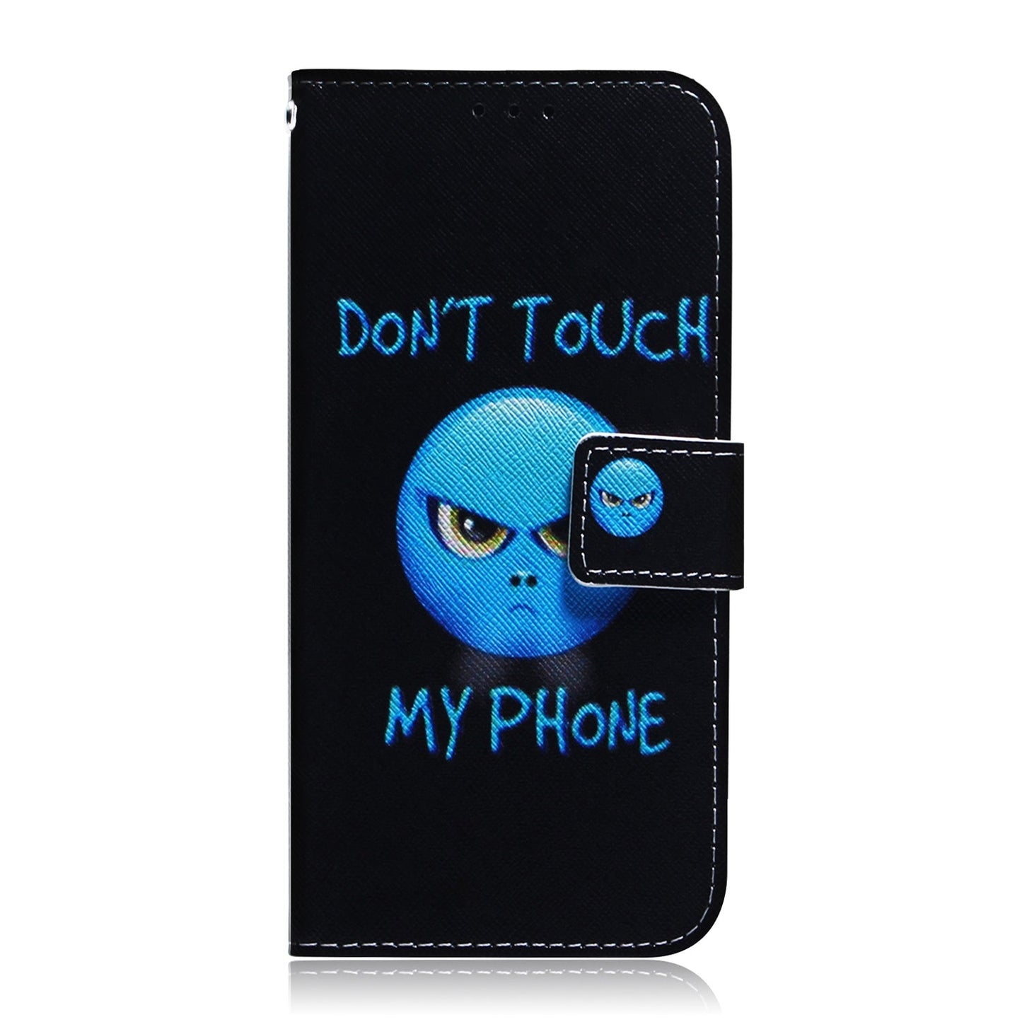 For iPhone 16e Coloured Drawing Flip Leather Phone Case(Anger)