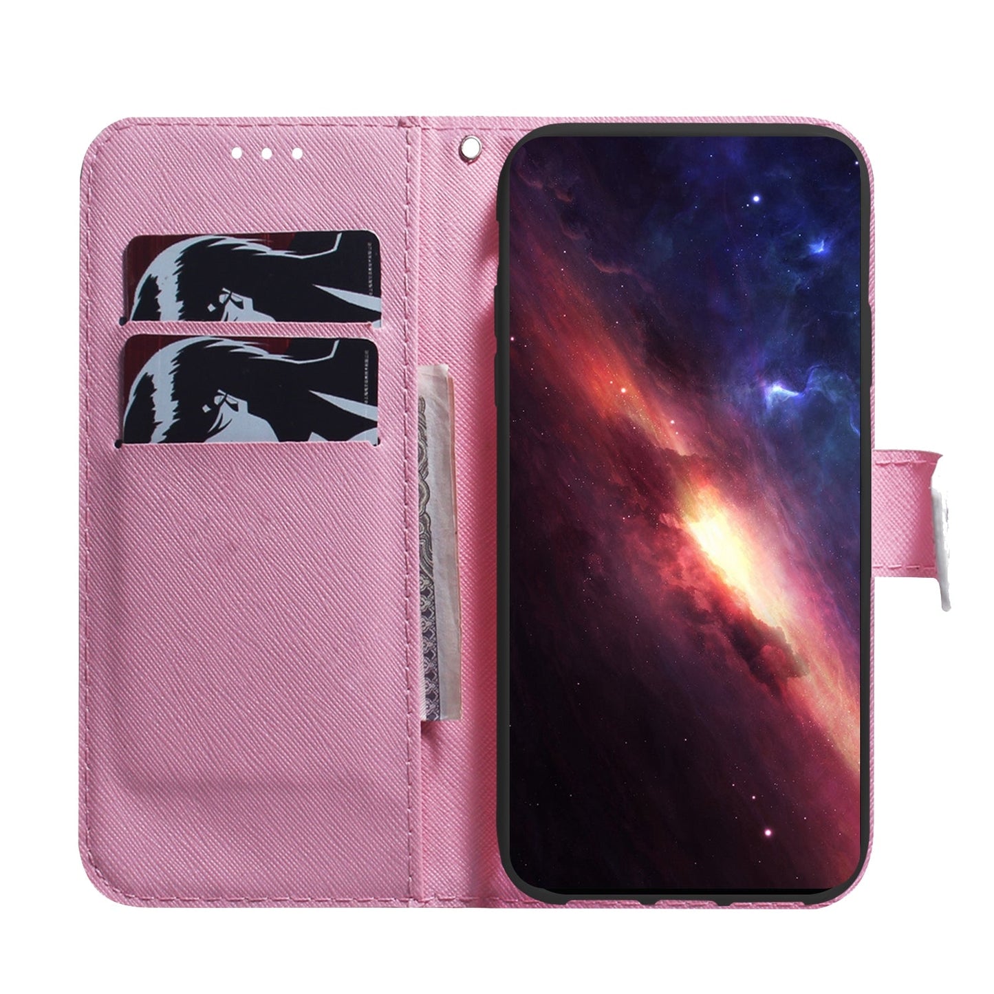 For iPhone 16e Coloured Drawing Flip Leather Phone Case(Magnolia)