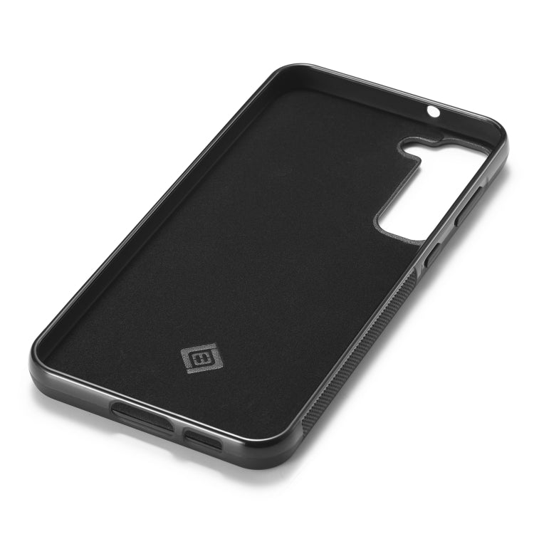 For Samsung Galaxy S24 5G LC.IMEEKE 3 in 1 Carbon Fiber Texture Shockproof Phone Case(Black)