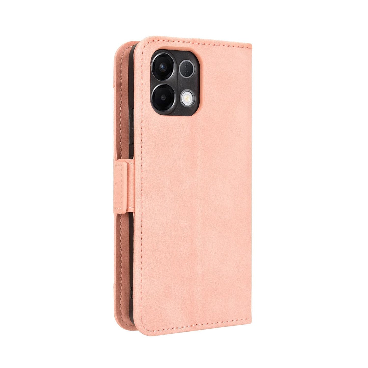 For OPPO K13 5G Skin Feel Calf Texture Card Slots Leather Phone Case(Pink)