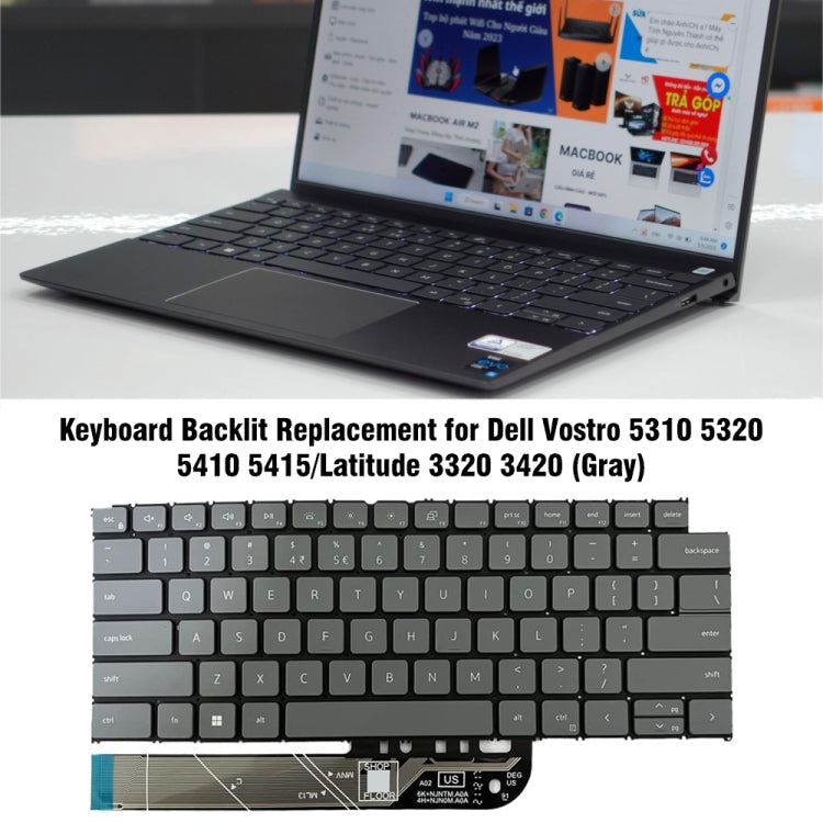 For Dell Vostro 5310 / 5320 US Version Backlight Keyboard