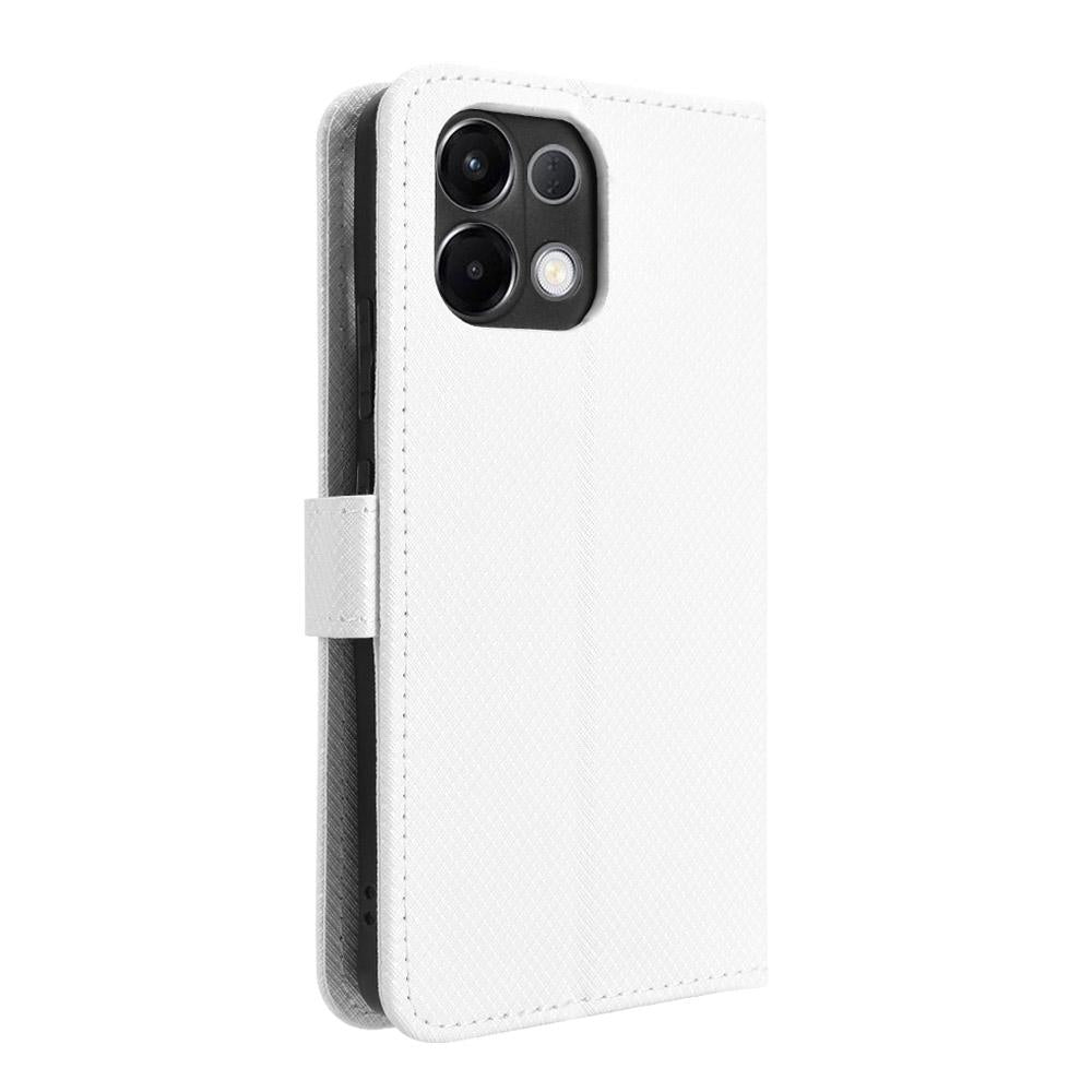 For OPPO K13 5G Diamond Texture Leather Phone Case(White)