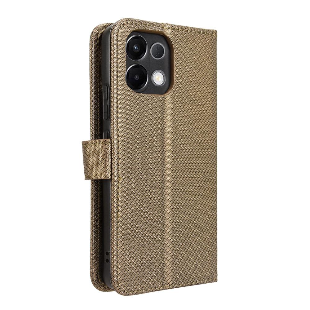 For OPPO K13 5G Diamond Texture Leather Phone Case(Brown)