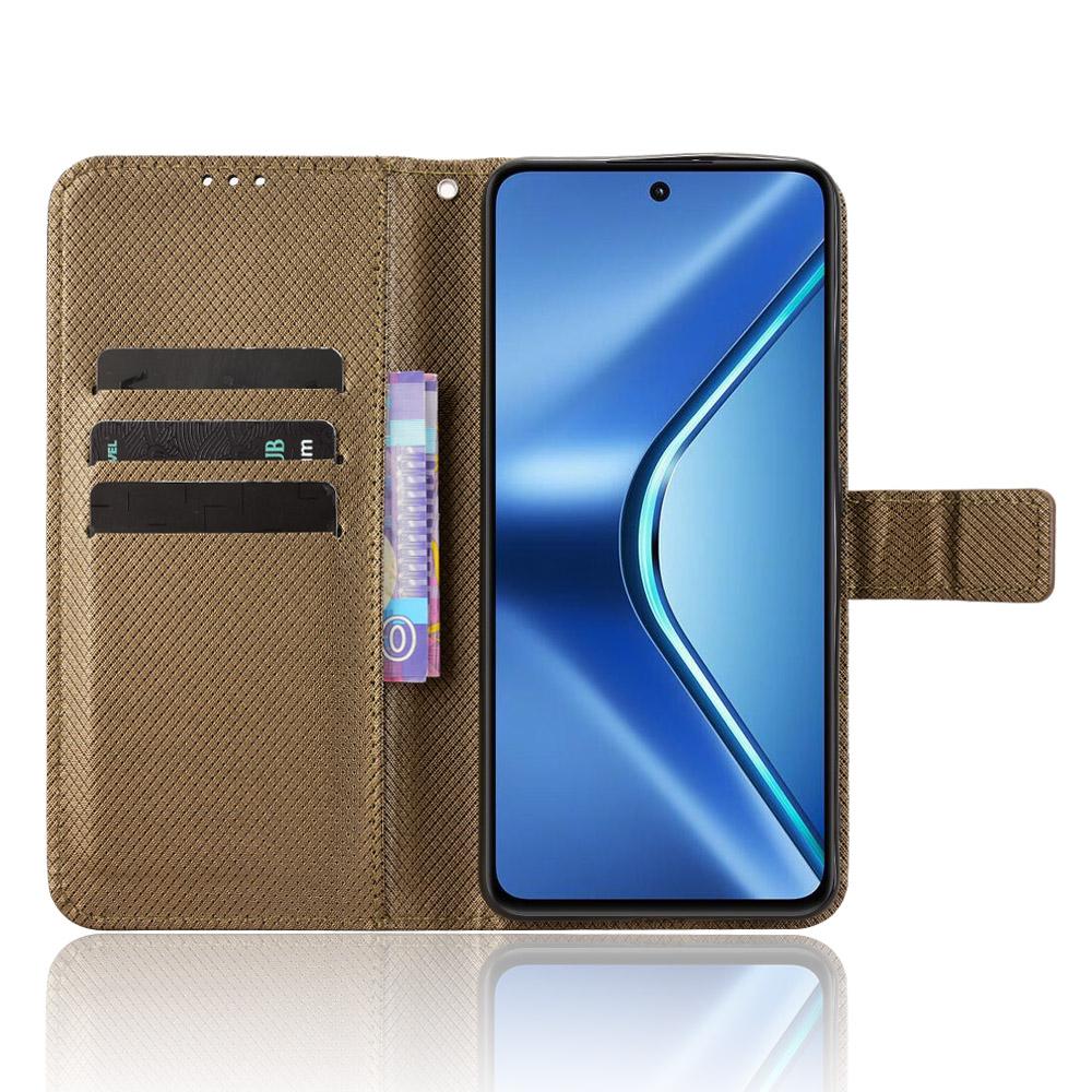 For OPPO K13 5G Diamond Texture Leather Phone Case(Brown)