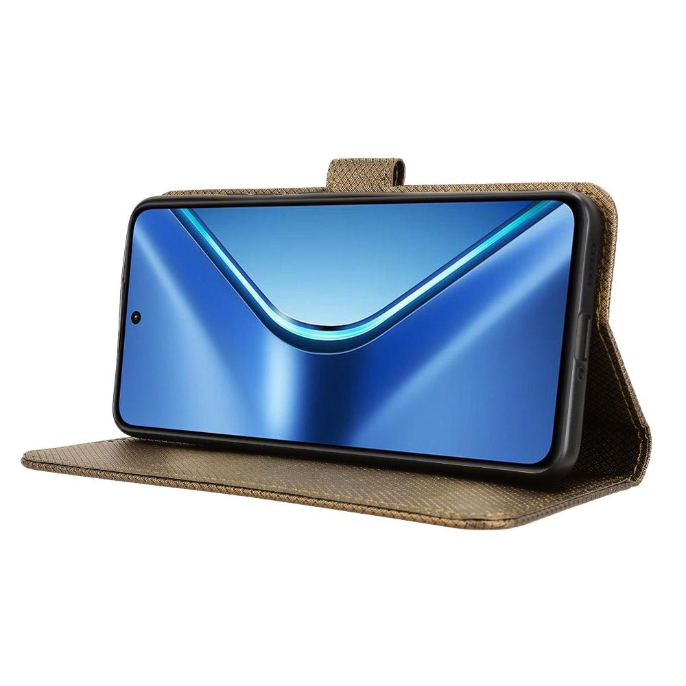 For OPPO K13 5G Diamond Texture Leather Phone Case(Brown)