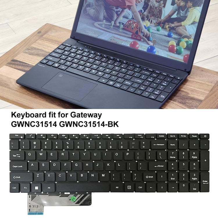 For Gateway GWNC31514 N15CS9/X317H US Version Laptop Keyboard(Black)